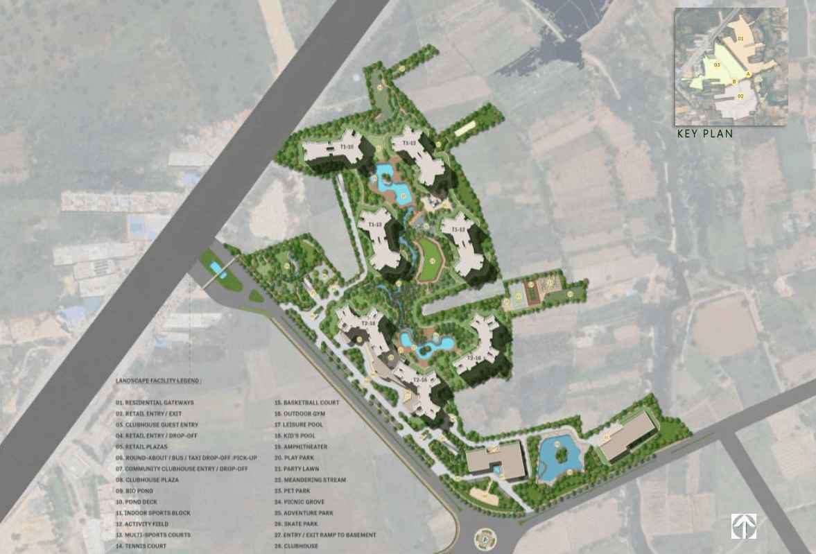 Century Astoria master plan layout across 6 Acres on Jakkur NH 44