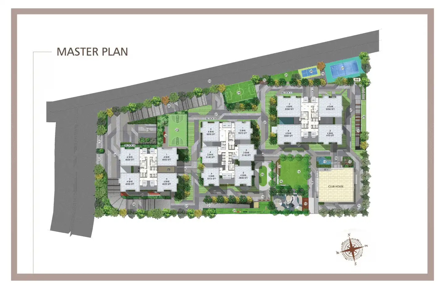 Century Codename Blue Moon master plan layout Jakkur Bangalore