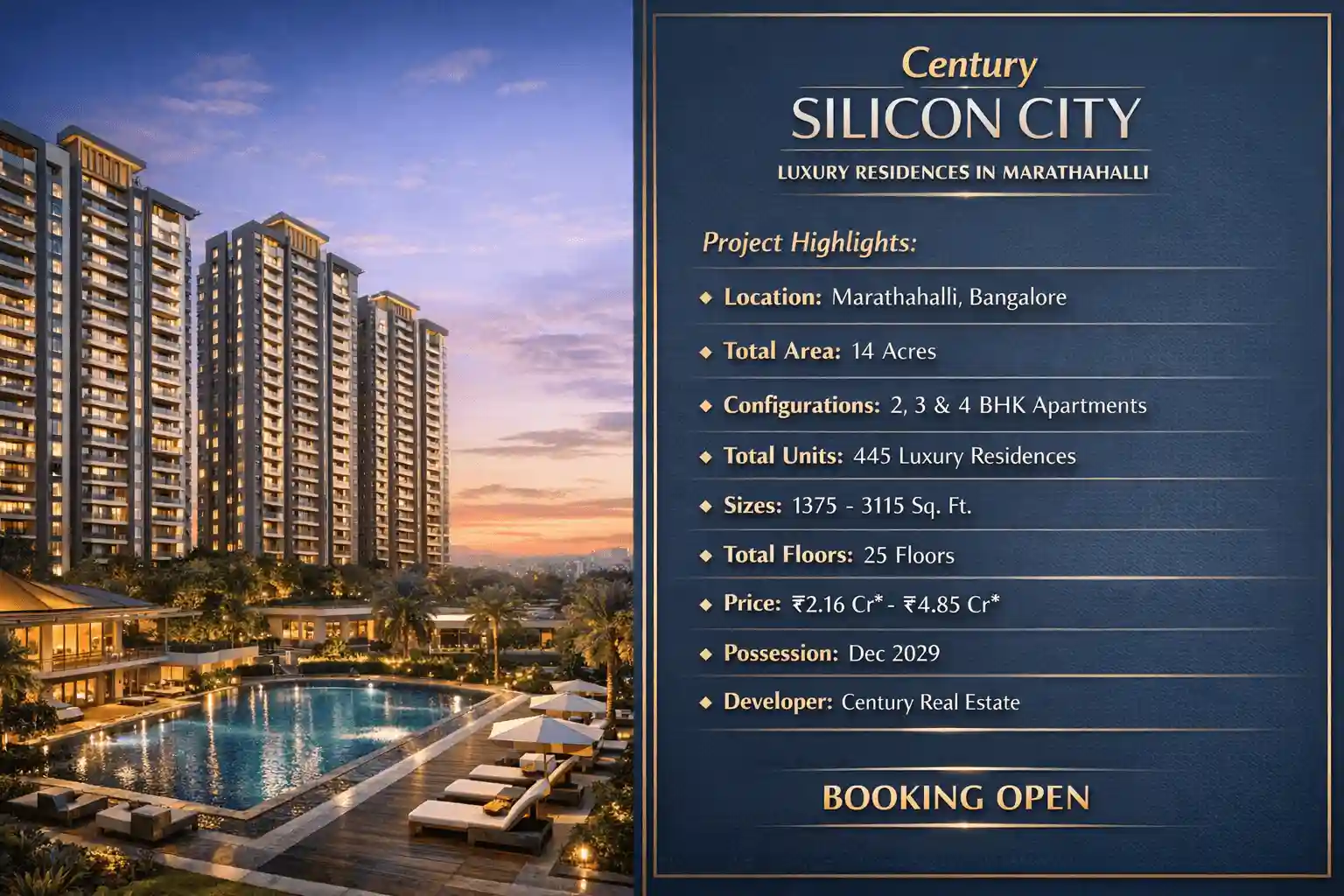 Century Silicon City Marathahalli Banner Image