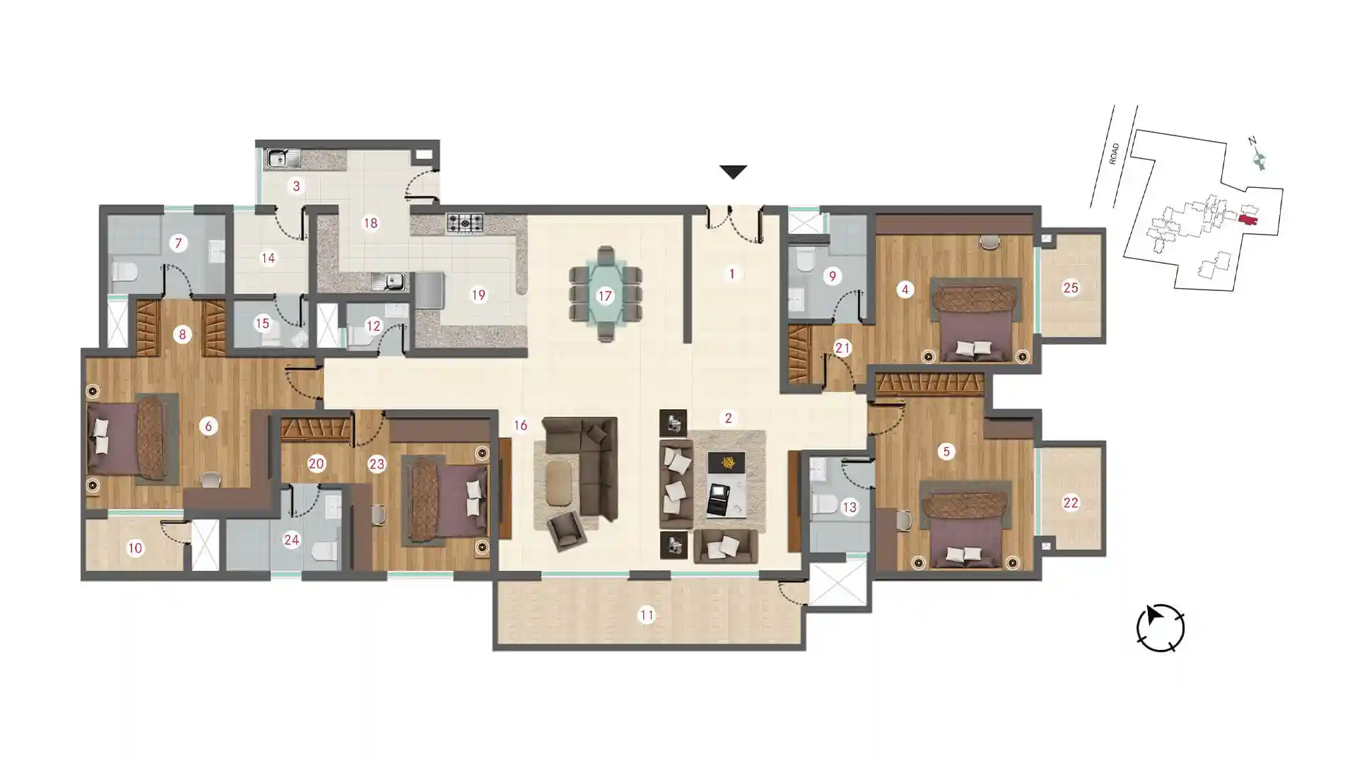 Century Codename Winning Kind Attur Main Road 2 BHK floor plan